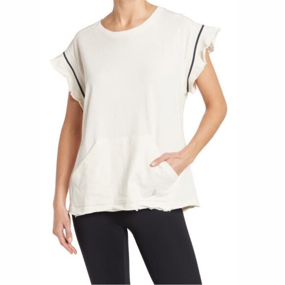 Free People White Away With The Wind Top Sz S - Picture 1 of 13
